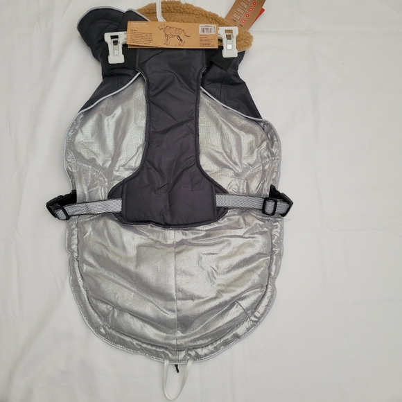 🦮ARCADIA Ultra Adjustable Insulated Coat. Size Large. Blue Silver Black Colors - Picture 4 of 17